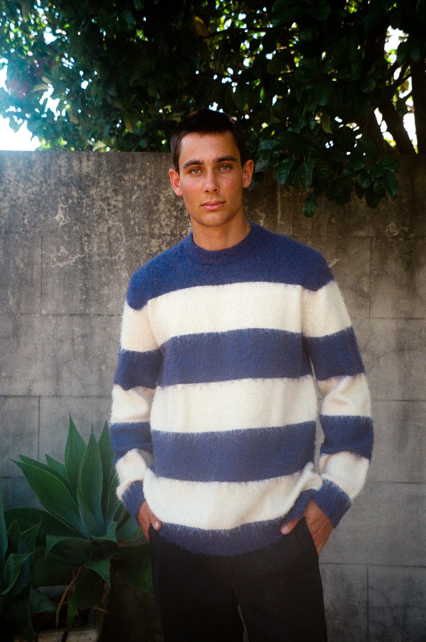 Mohair Striped Sweater