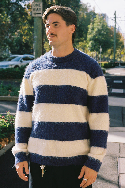 Mohair Striped Sweater